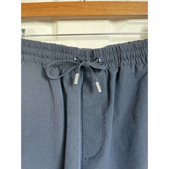 Zara Men's Navy Blue Drawstring Casual Tailored Pockets Shorts Size M - Picture 8 of 8